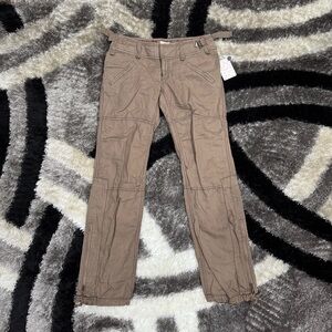 Free People Brown Cargo Pants